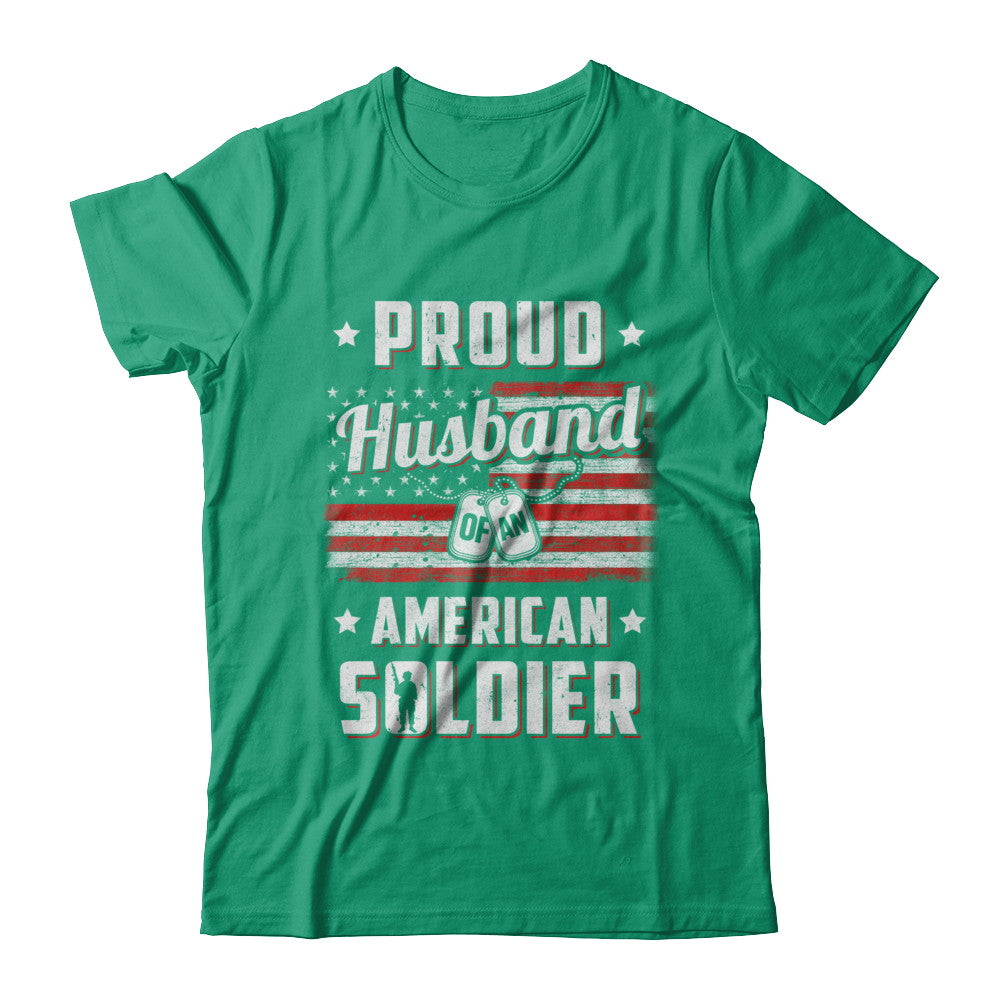 Proud Husband Of A Soldier Army Wife Veteran T-Shirt & Hoodie | Teecentury.com