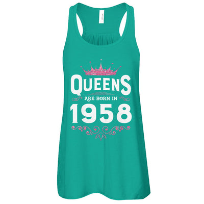 Queens Are Born In 1958 Birthday Gift T-Shirt & Tank Top | Teecentury.com