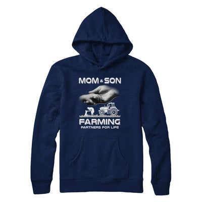 Farmer Mom And Son Farming Partners For Life Mothers Day T-Shirt & Hoodie | Teecentury.com