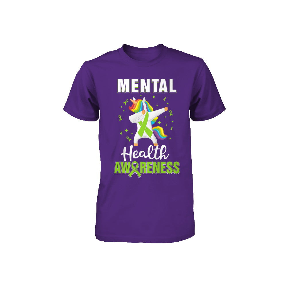 Inspirational Mental Health Awareness Unicorn Support Youth Youth Shirt | Teecentury.com