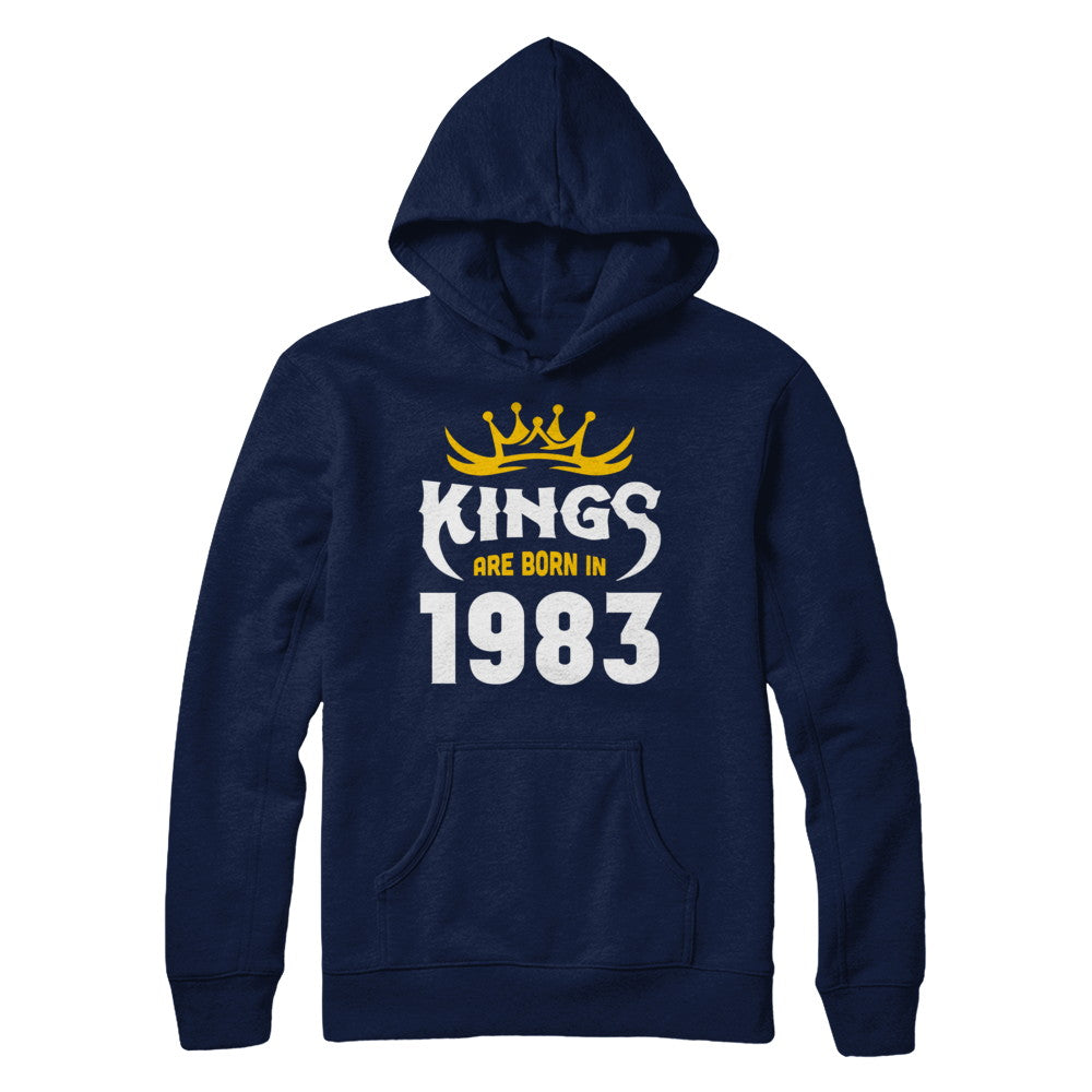Kings Are Born In 1983 Birthday Gift T-Shirt & Hoodie | Teecentury.com