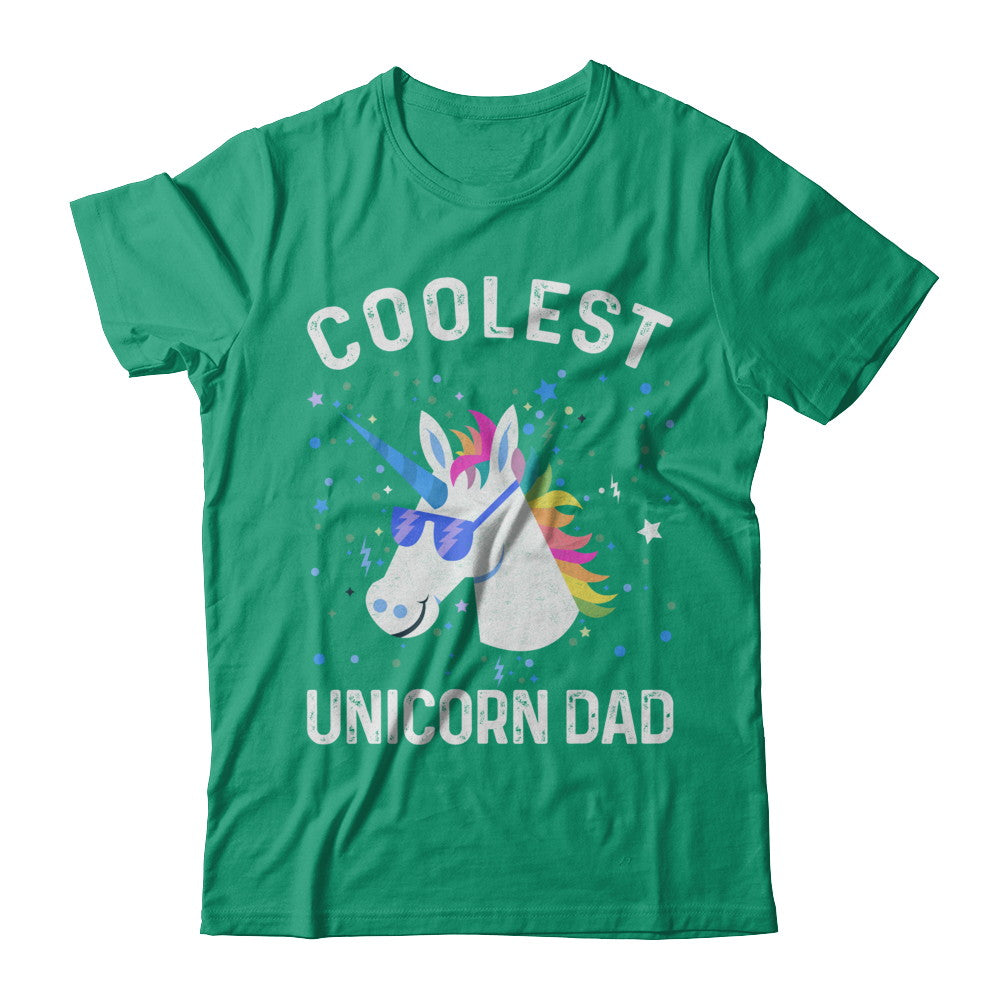 Coolest Unicorn Dad Cute Funny Unicorn Fathers Day T-Shirt & Hoodie | Teecentury.com