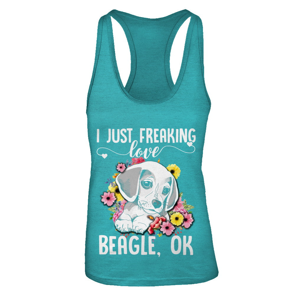 Dog I Just Freaking Love Beagle T-Shirt & Tank Top | Teecentury.com