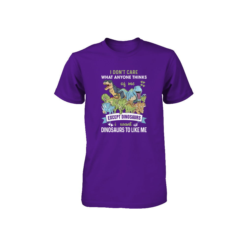 I Don't Care Except Dinosaurs Want Dinosaurs To Like Me Youth Youth Shirt | Teecentury.com