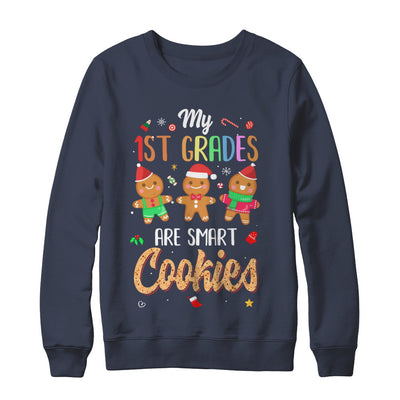Teacher My 1st Graders Are Smart Cookies Christmas T-Shirt & Sweatshirt | Teecentury.com