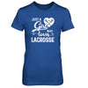 Just A Girl Who Loves Lacrosse T-Shirt & Tank Top | Teecentury.com