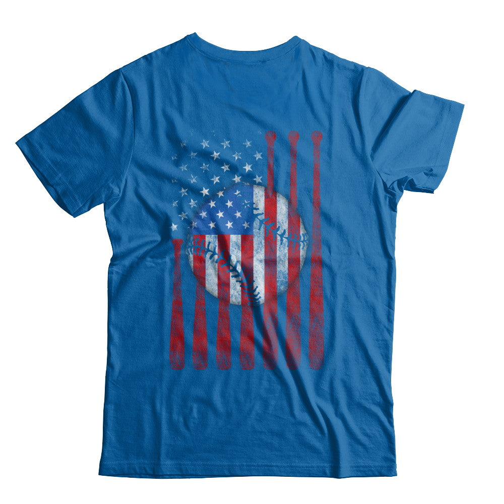 American Flag Vintage Baseball T-Shirt & Hoodie | Teecentury.com