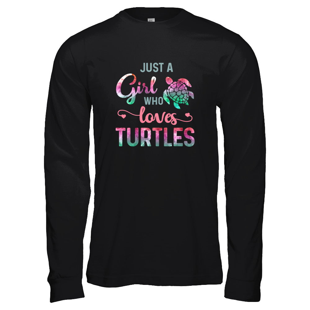 Just A Girl Who Loves Turtles Turtle Lover T-Shirt & Tank Top | Teecentury.com