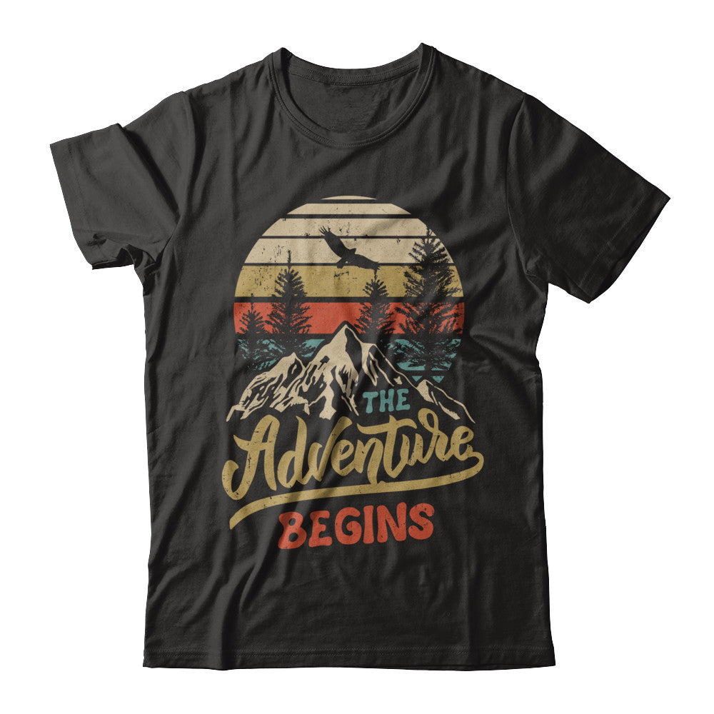 The Adventure Begins Climb The Mountain Vintage T-Shirt & Hoodie | Teecentury.com