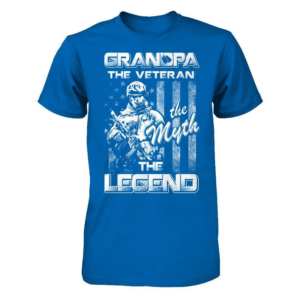 Grandpa The Veteran The Myth The Legend T-Shirt & Hoodie | Teecentury.com