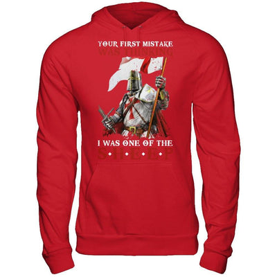 Knight Templar Your First Mistake Was Thinking I Was One Of The Sheep T-Shirt & Hoodie | Teecentury.com