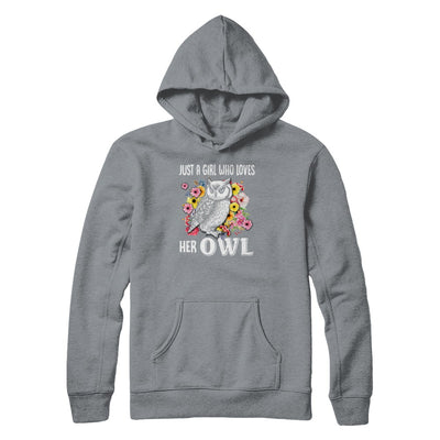 Just A Girl Who Loves Her Owl T-Shirt & Tank Top | Teecentury.com