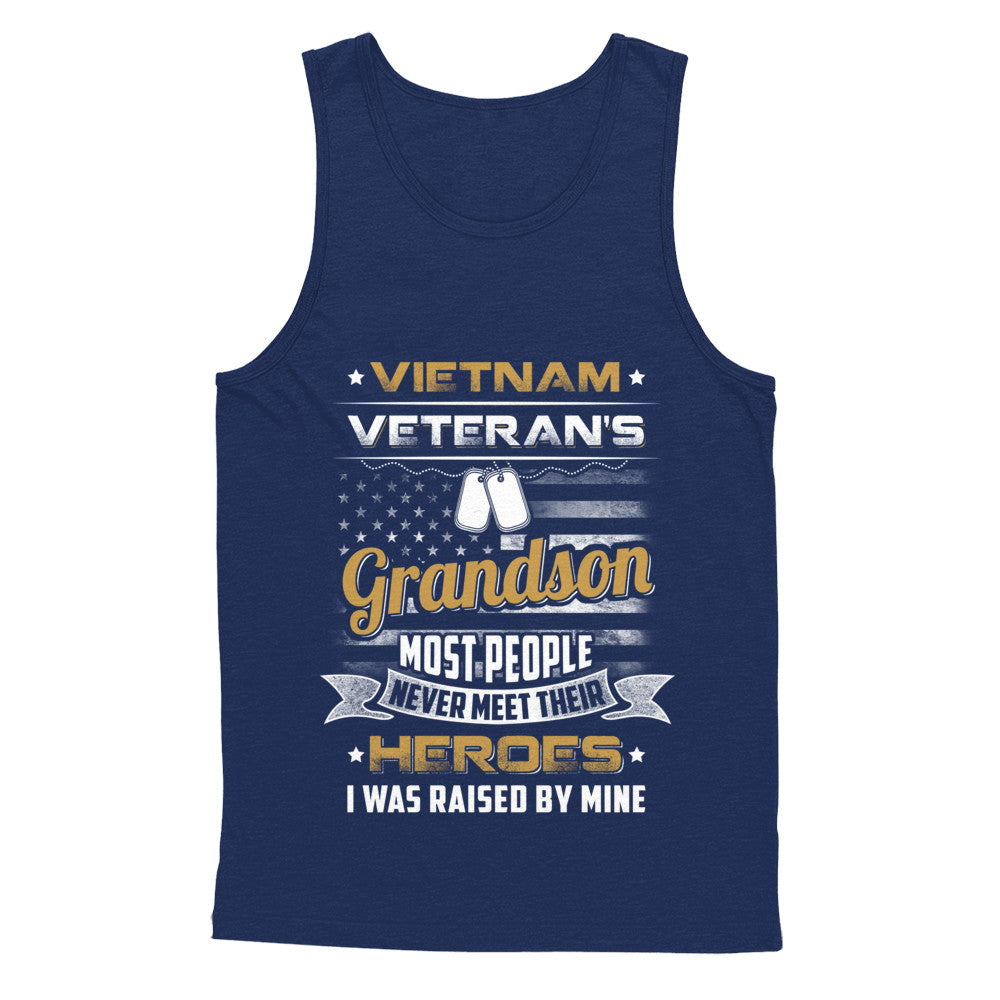 Vietnam Veteran's Grandson I Was Raised By Mine T-Shirt & Hoodie | Teecentury.com