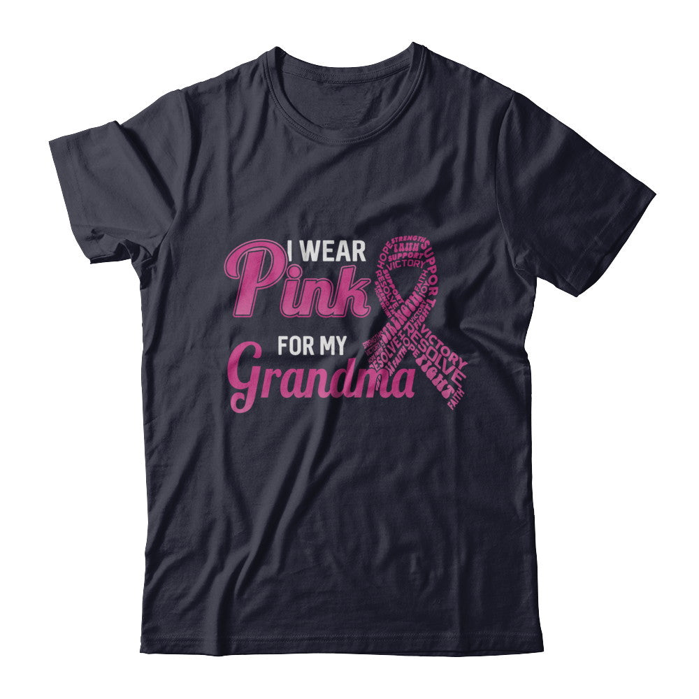 I Wear Pink For My Grandma Breast Cancer Awareness T-Shirt & Hoodie | Teecentury.com