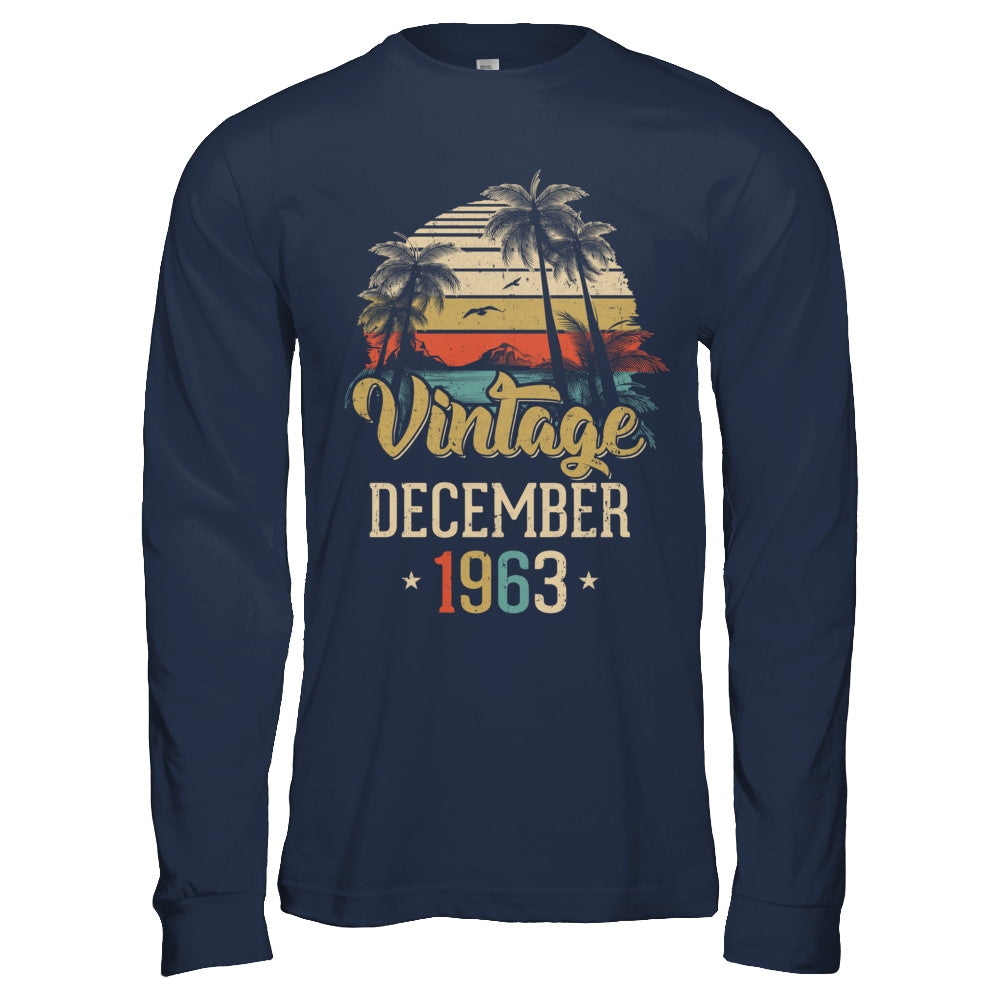 Retro Classic Vintage December 1963 59th Birthday Gift T-Shirt & Hoodie | Teecentury.com