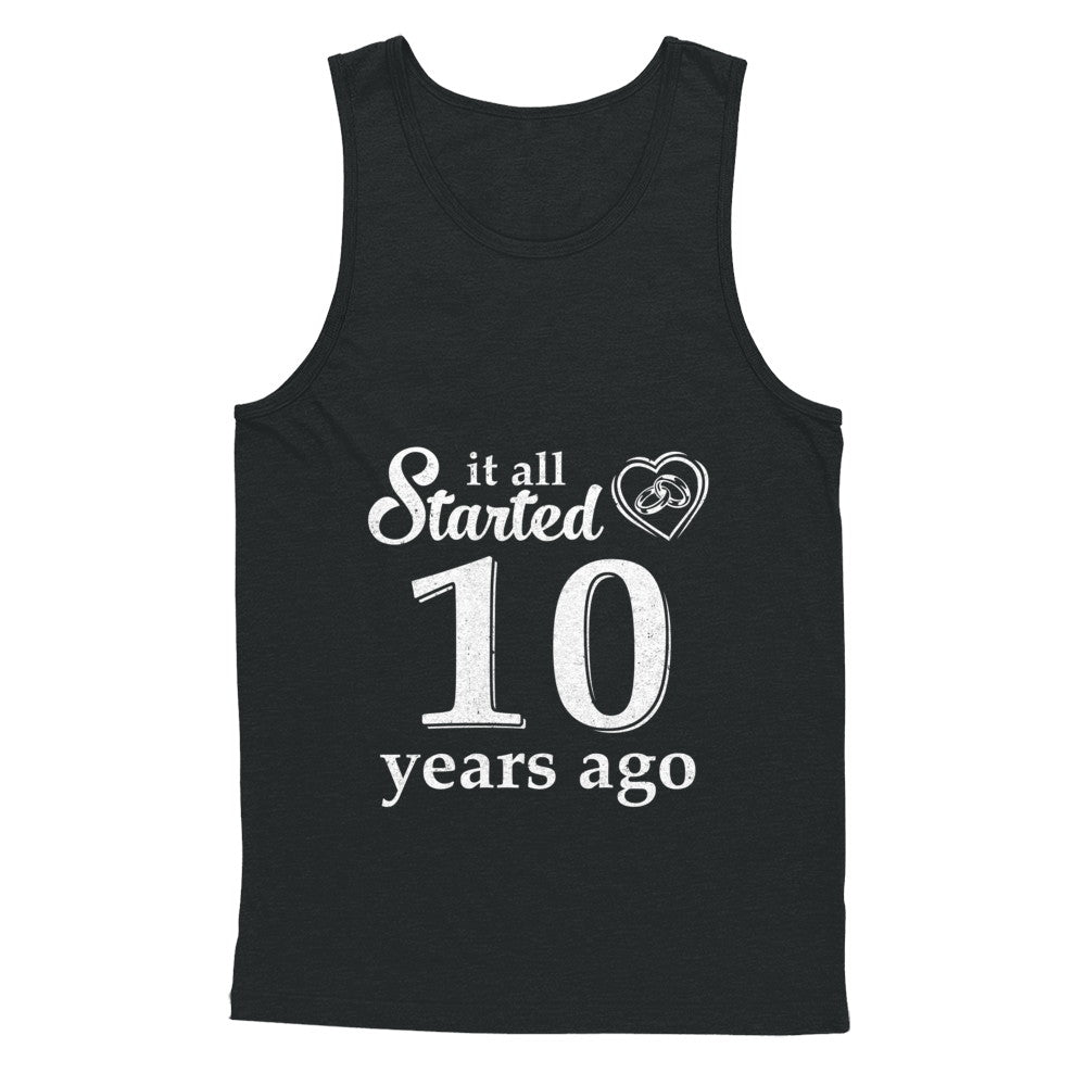 10Th Wedding Anniversary Married Couples 2012 Husband Wife T-Shirt & Hoodie | Teecentury.com