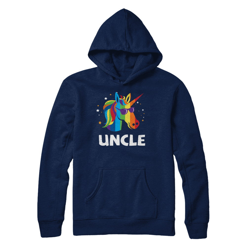 LGBT Pride Lesbian Gay Proud Uncle Unicorn T-Shirt & Hoodie | Teecentury.com