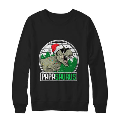 Papasaurus Papa Dinosaur T-Rex Family Christmas T-Shirt & Sweatshirt | Teecentury.com
