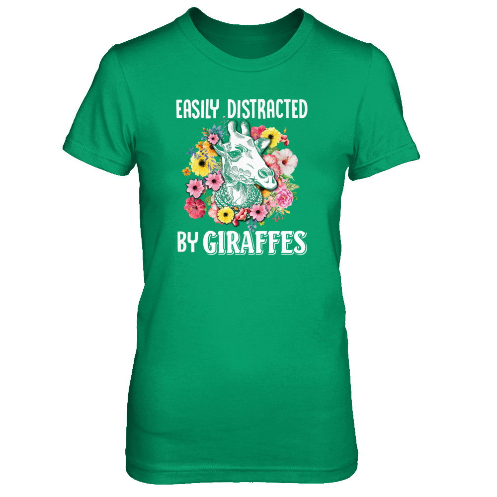 Easily Distracted By Giraffes T-Shirt & Tank Top | Teecentury.com