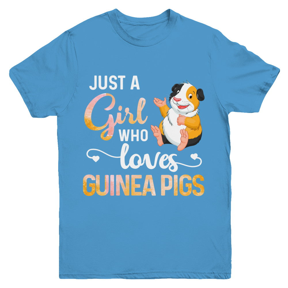 Just A Woman Who Loves Guinea Pigs Youth Youth Shirt | Teecentury.com
