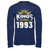 Kings Are Born In 1993 Birthday Gift T-Shirt & Hoodie | Teecentury.com