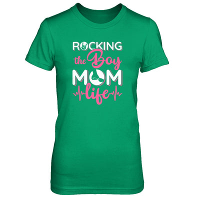 Rocking The Boy Mom Life T-Shirt & Tank Top | Teecentury.com