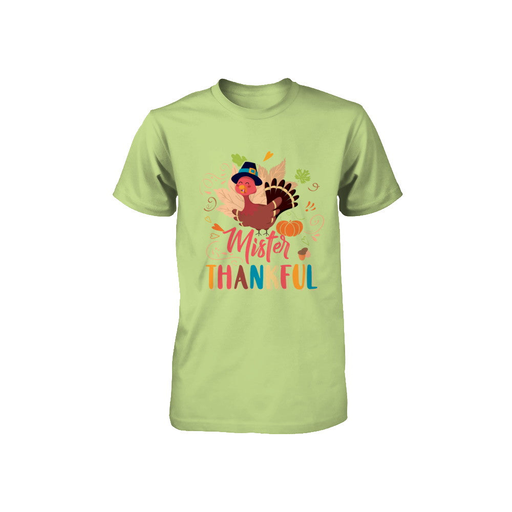Cute Mister Thankful Turkey Thanksgiving Youth Youth Shirt | Teecentury.com