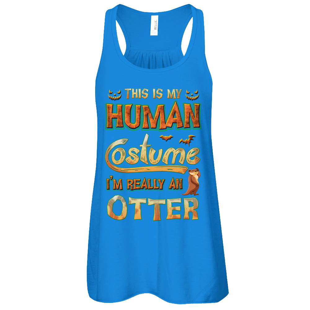 Otter Halloween My Human Costume I'm Really An Otter T-Shirt & Tank Top | Teecentury.com