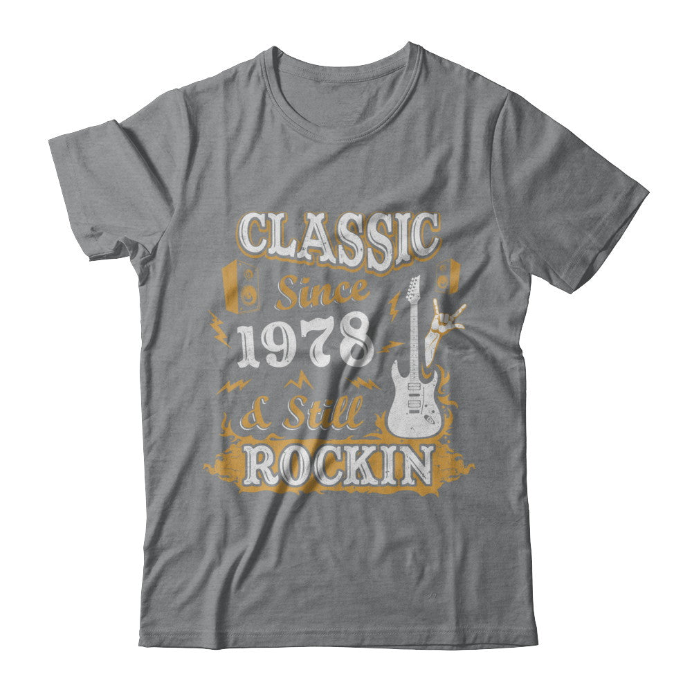 Vintage Classic Since 1978 With Rockin 44th Birthday T-Shirt & Hoodie | Teecentury.com