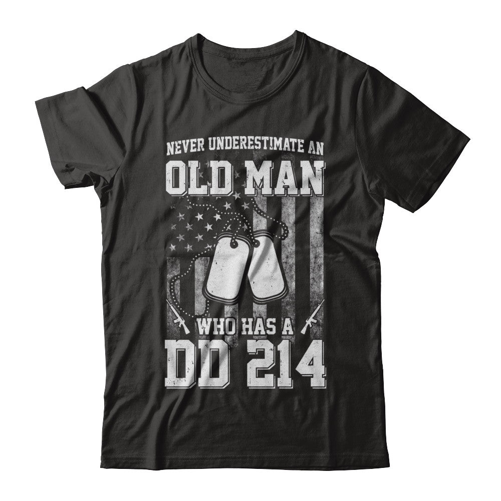 Never Underestimate An Old Man Who Has DD214 T-Shirt & Hoodie | Teecentury.com
