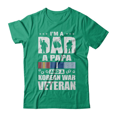 Dad A Papa And A Korean War Veteran Fathers Day T-Shirt & Hoodie | Teecentury.com