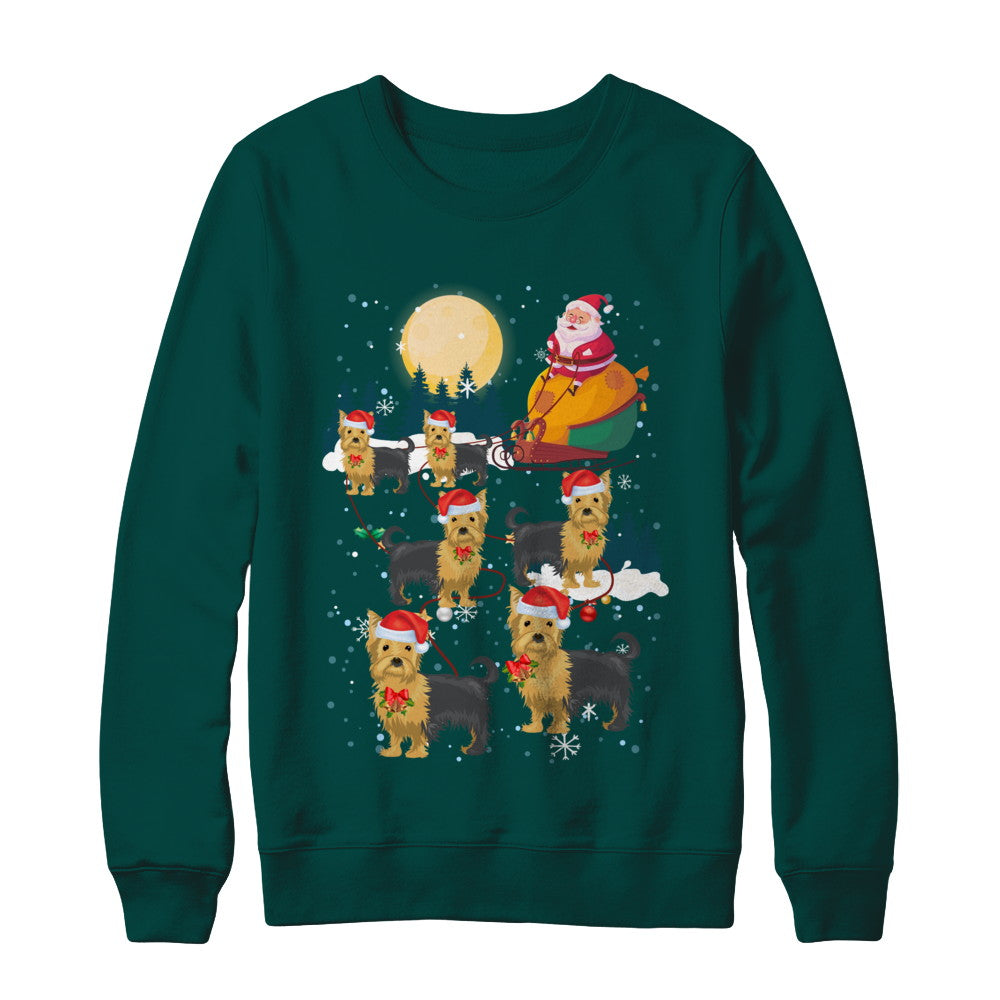 Dog Reindeer Yorkie Christmas Gift T-Shirt & Sweatshirt | Teecentury.com