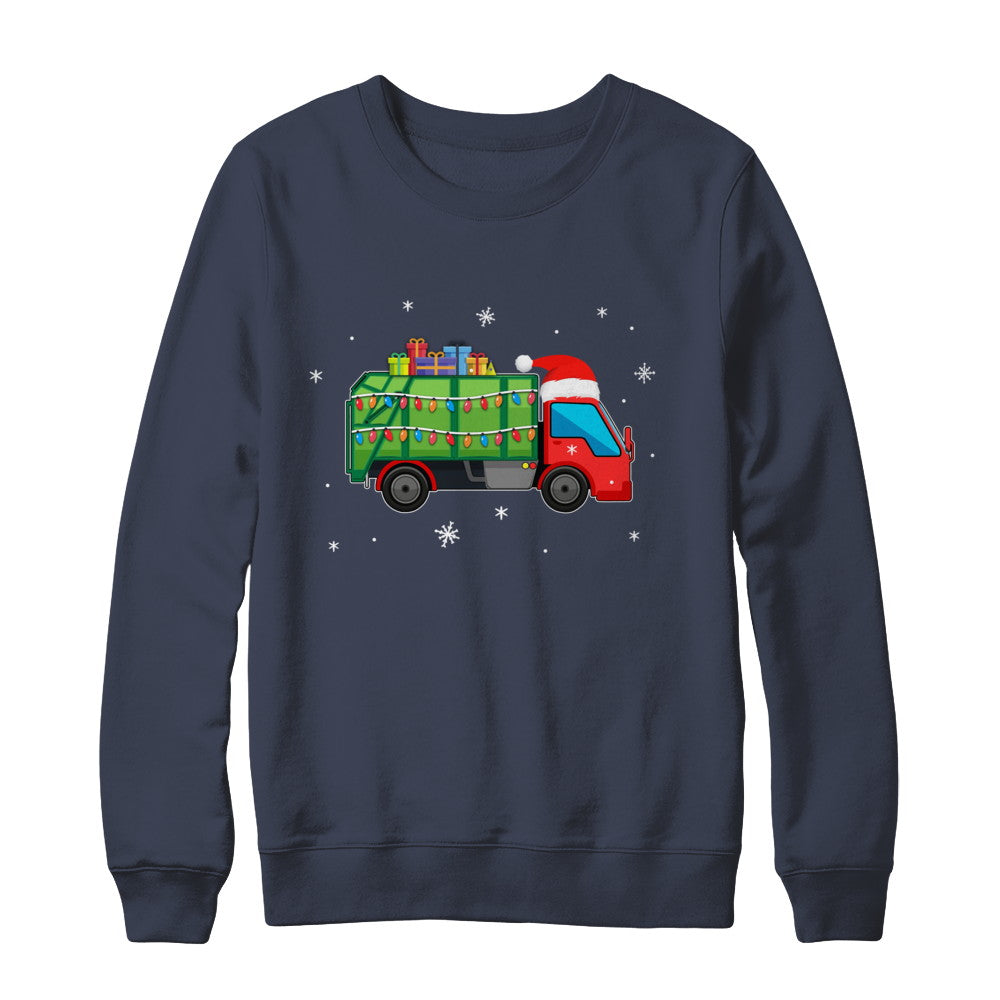 Garbage Truck Santa Hat Christmas Gifts T-Shirt & Sweatshirt | Teecentury.com