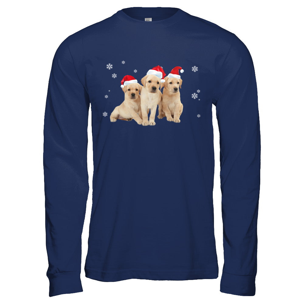 Funny Yellow Labrador Puppies Christmas Dog Gift T-Shirt & Hoodie | Teecentury.com
