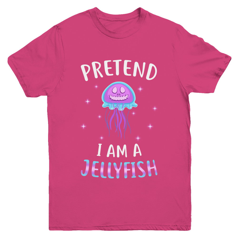 Pretend I'm A Jellyfish Costume Happy Halloween Party Youth Youth Shirt | Teecentury.com