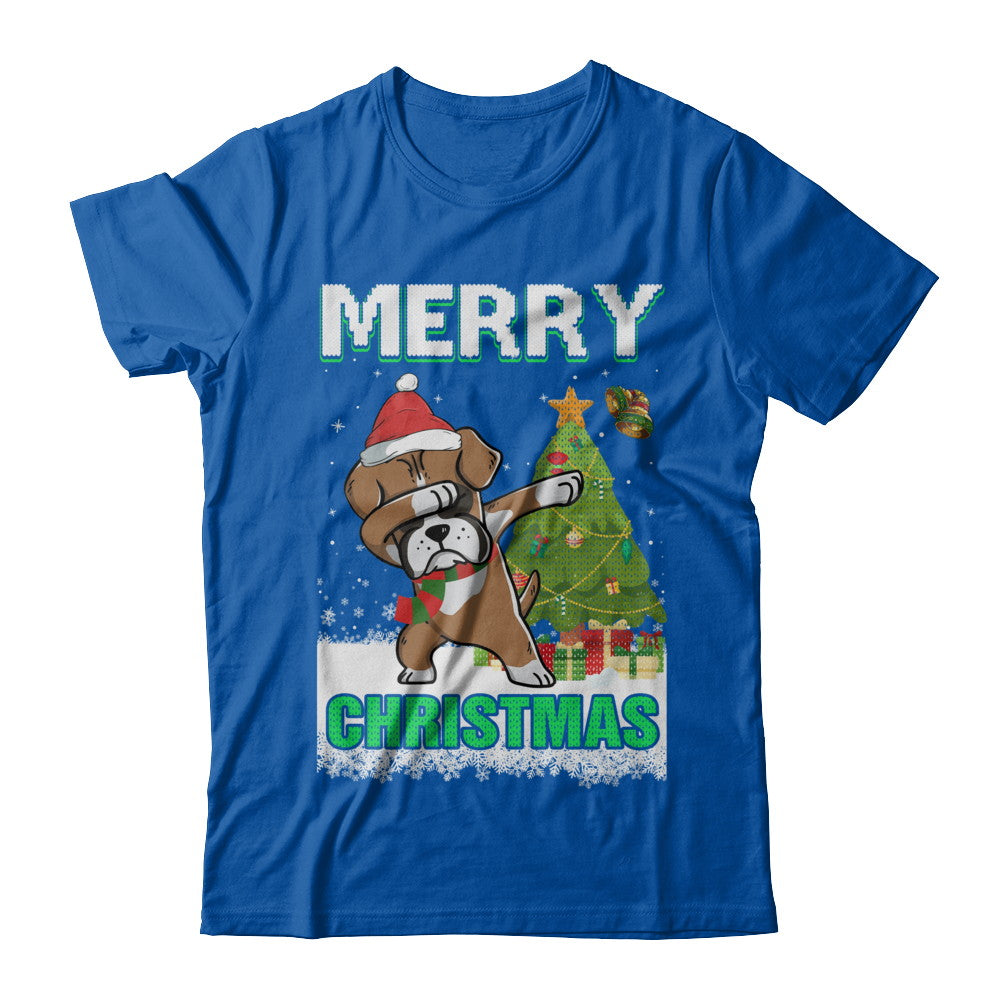 Cute Boxer Claus Merry Christmas Ugly Sweater T-Shirt & Sweatshirt | Teecentury.com