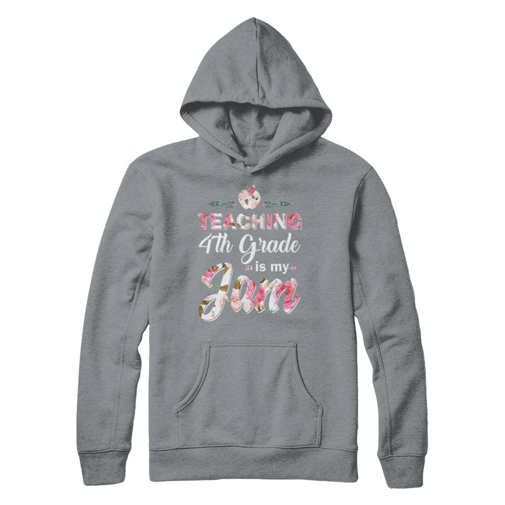 Teaching 4th Grade Is My Jam Back To School Teacher T-Shirt & Hoodie | Teecentury.com