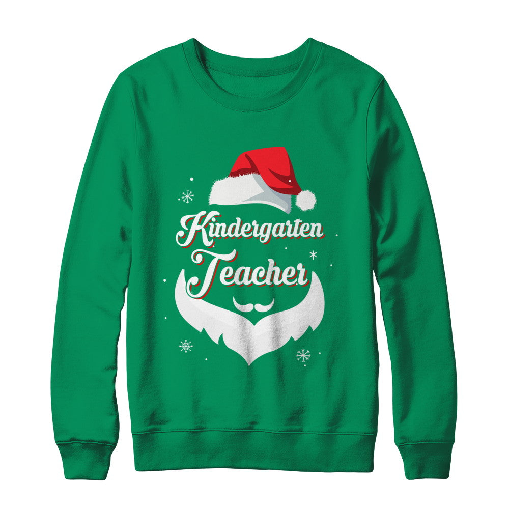 Kindergarten Teacher Claus Matching Christmas Santa T-Shirt & Sweatshirt | Teecentury.com