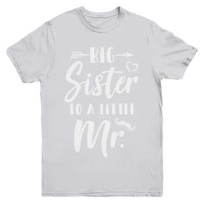 Big Sister To A Little Mister Baby Kid Shower Youth Youth Shirt | Teecentury.com