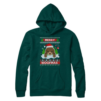 Poodle Merry Woofmas Ugly Christmas Sweater T-Shirt & Sweatshirt | Teecentury.com