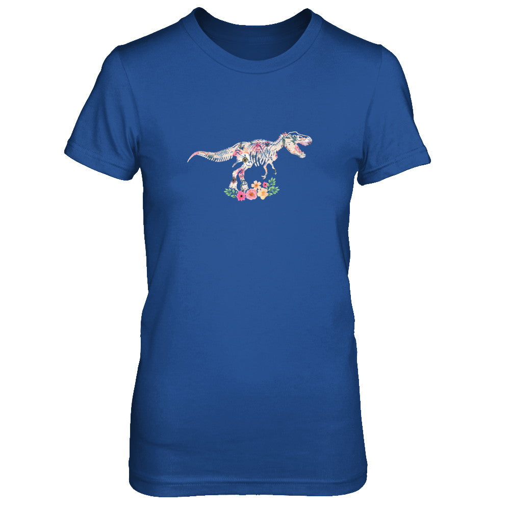 Funny Saurus Dinosaur T-Rex Flower T-Shirt & Tank Top | Teecentury.com