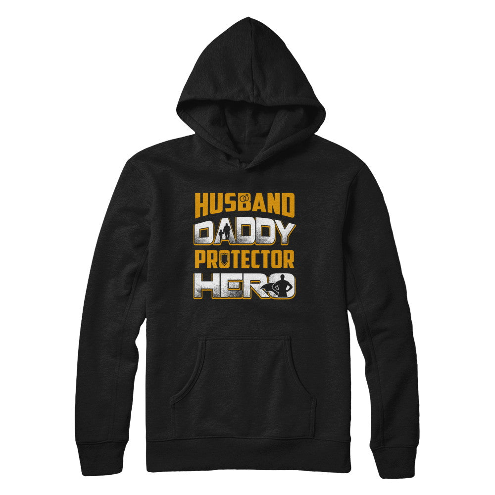 Husband Daddy Protector Hero T-Shirt & Hoodie | Teecentury.com