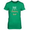 Due Date January 2022 Announcement Mommy Bump Pregnancy T-Shirt & Tank Top | Teecentury.com