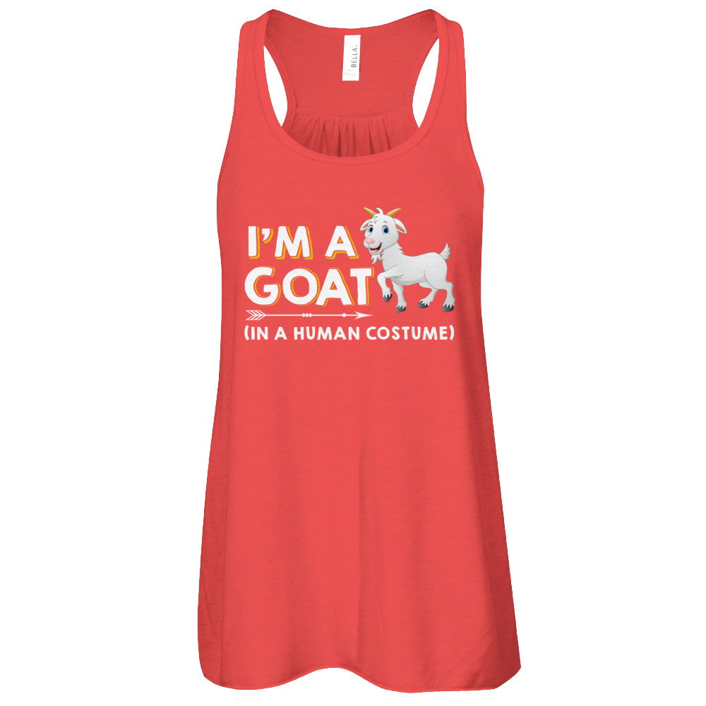 Halloween I'm A Goat In A Human Costume Funny Goat T-Shirt & Tank Top | Teecentury.com
