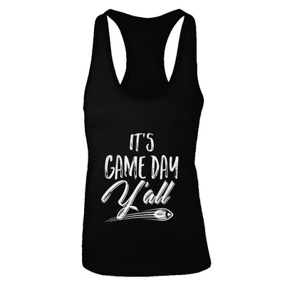 Funny It's Game Day Y'all Fan Football T-Shirt & Tank Top | Teecentury.com