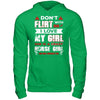 Don't Flirt With Me I Love My Girl She Is A Crazy Horse Girl T-Shirt & Hoodie | Teecentury.com