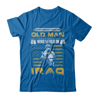 Never Underestimate An Old Man Who Served In Iraq T-Shirt & Hoodie | Teecentury.com