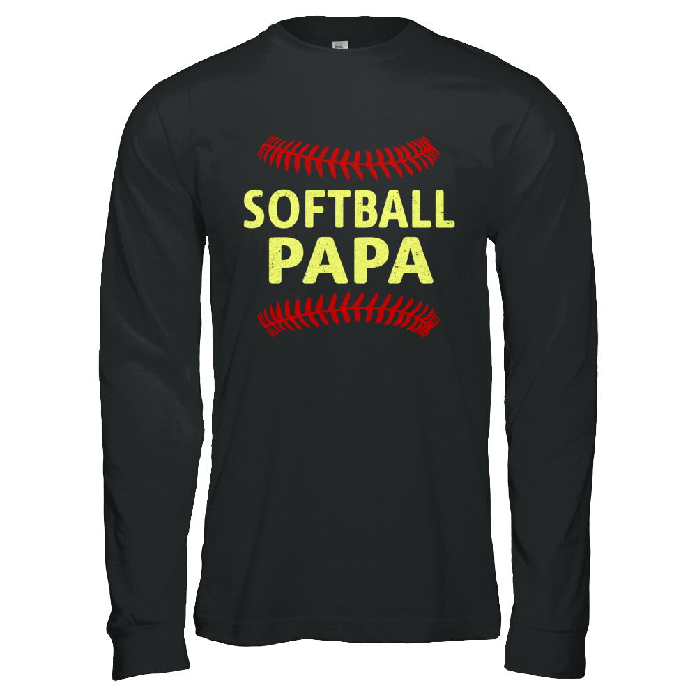 Softball Papa T-Shirt & Hoodie | Teecentury.com