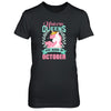 Unicorn Queens Are Born In October Birthday Gift T-Shirt & Tank Top | Teecentury.com