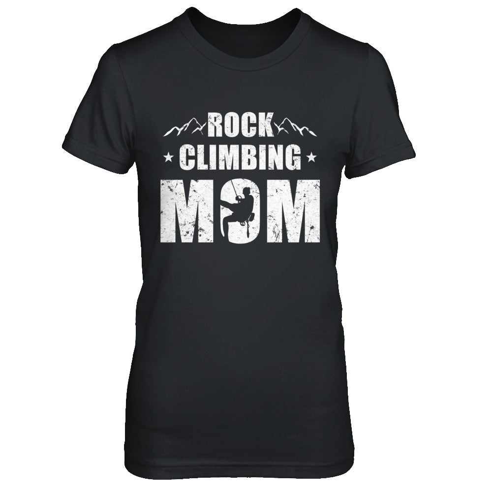 Rock Climbing Mom Distressed Mountain Climber Mothers Day T-Shirt & Hoodie | Teecentury.com
